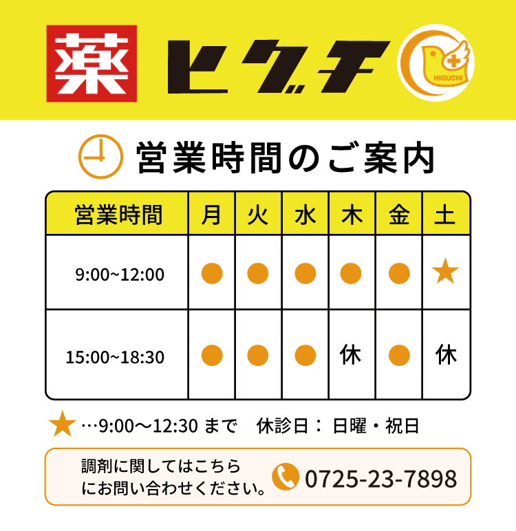 薬のヒグチ 調剤受付始めました。